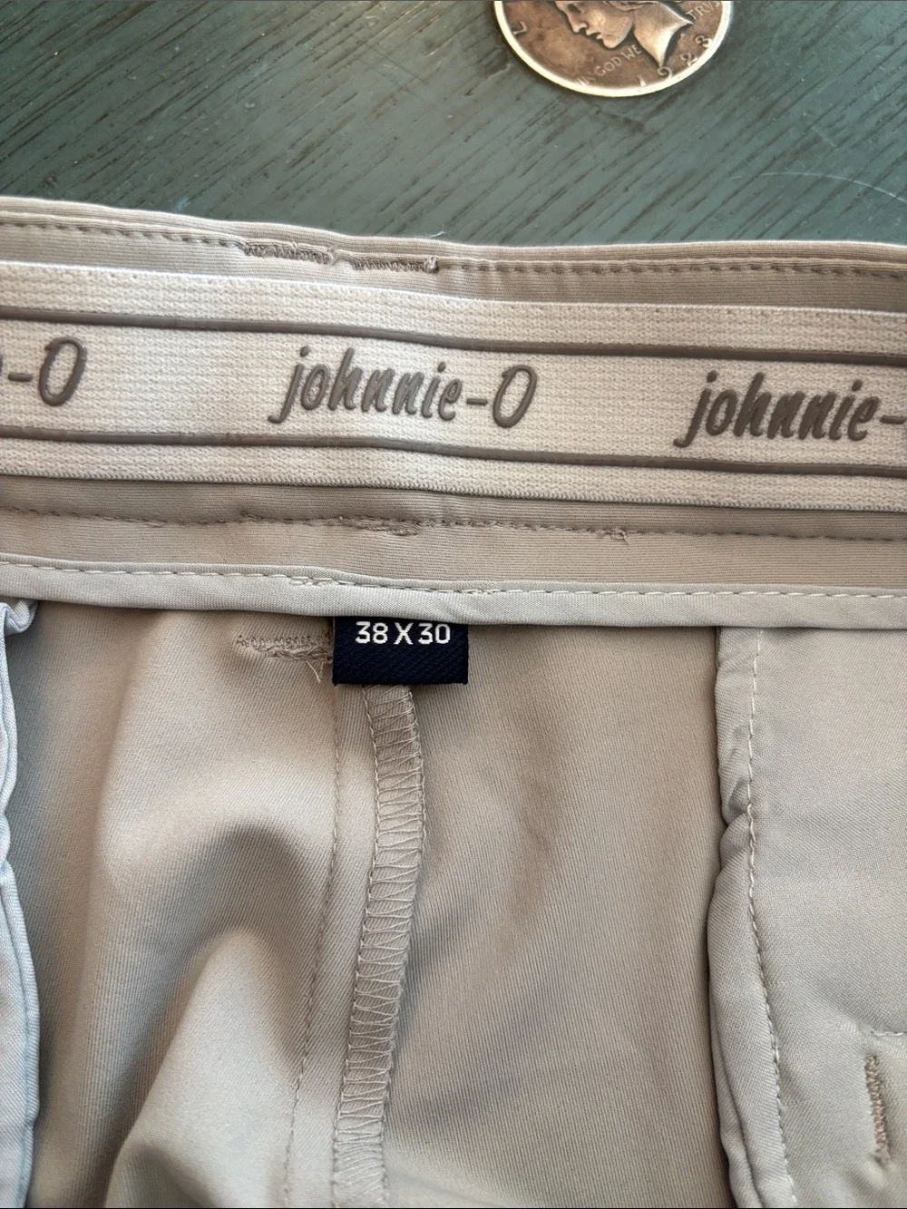 Johnnie-O Momentum Stretch Knit Performance Pants – Shadow – 38x30 – NEW
